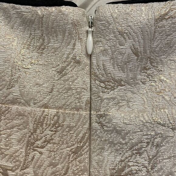 BCBG Paris Gold with black trim cocktail mini dress - Picture 7 of 10